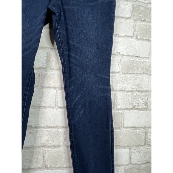 Express Perfect Curve High Rise Legging Dark Wash Blue Jeans - Picture 4 of 13